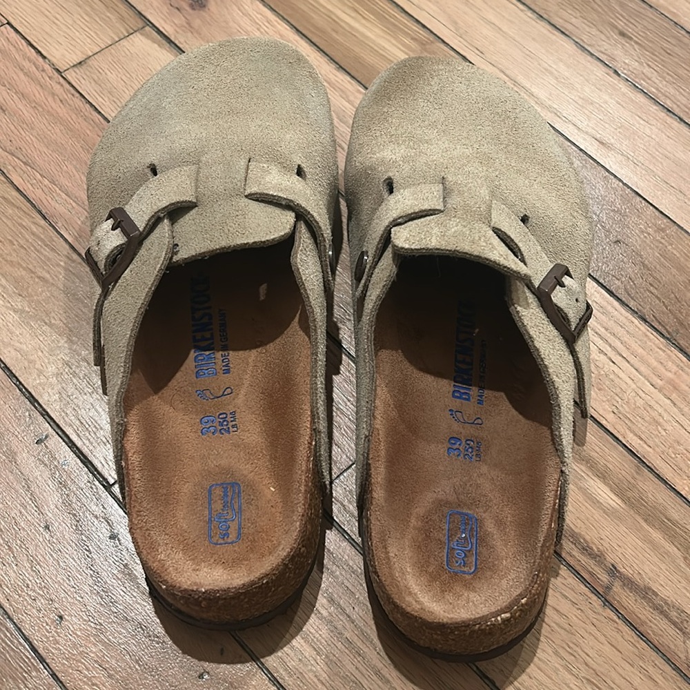 Birkenstock Cream Mules Boston size 39 - Picture 3 of 7